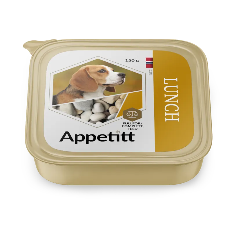 Appetitt Lunch Våtfor 150g - til hund - Brunst
